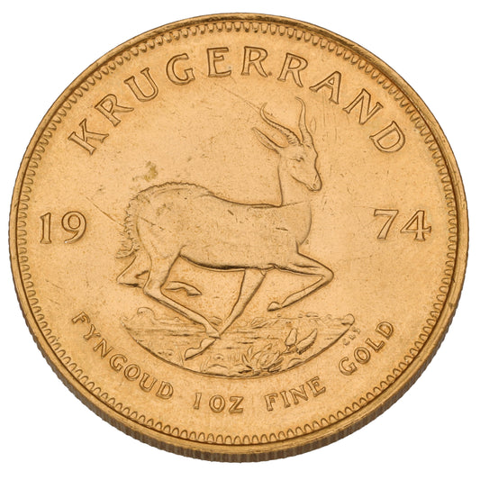 22ct Gold 1 OZ Krugerrand Coin 1974