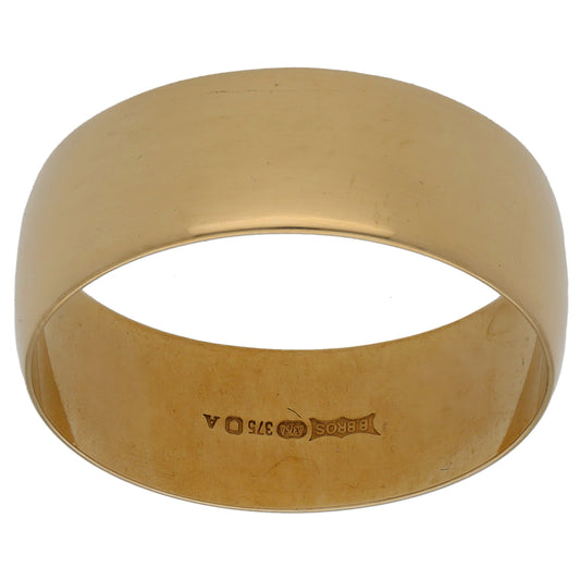 9ct Gold Plain Wedding Ring Size W