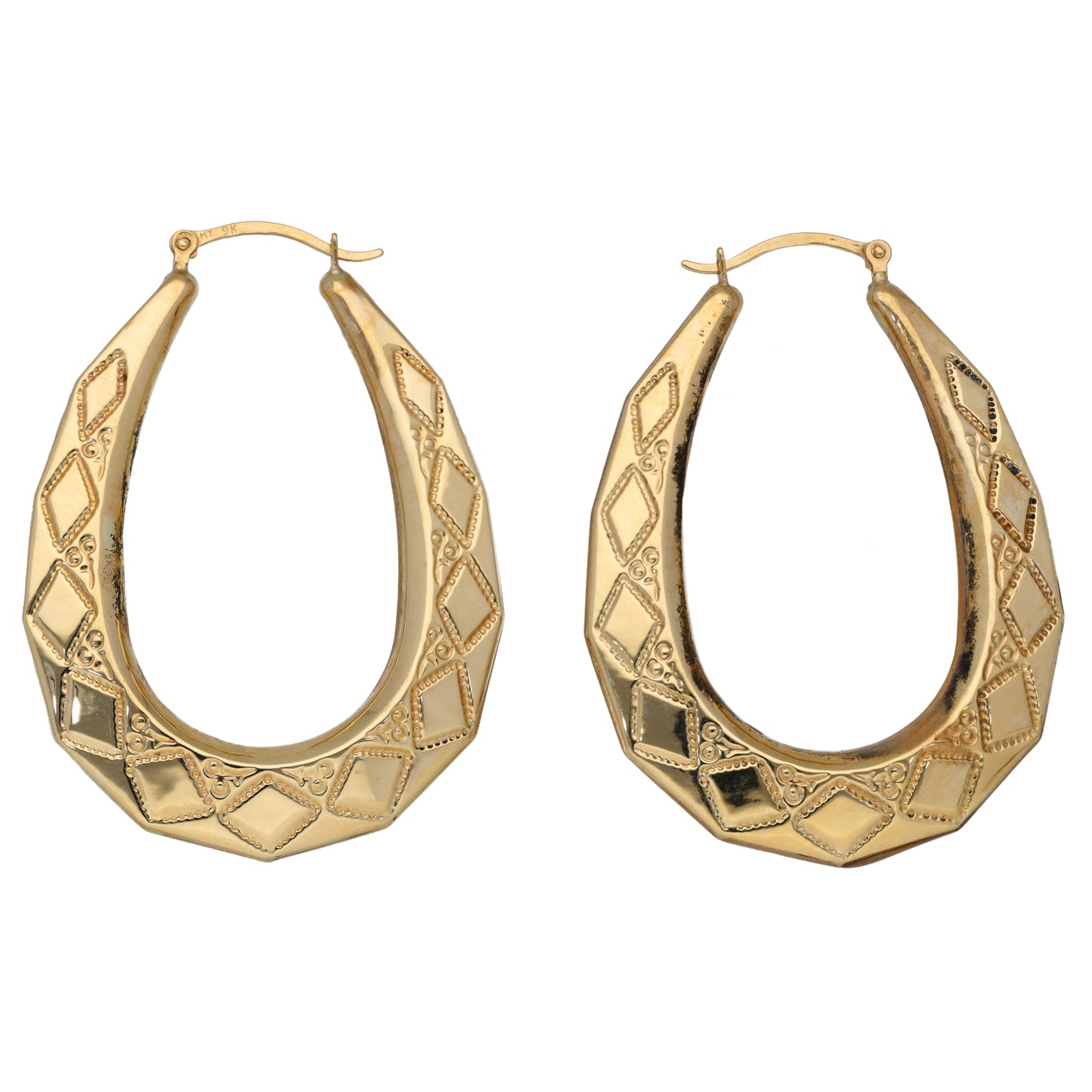 9ct Gold Creole Earrings