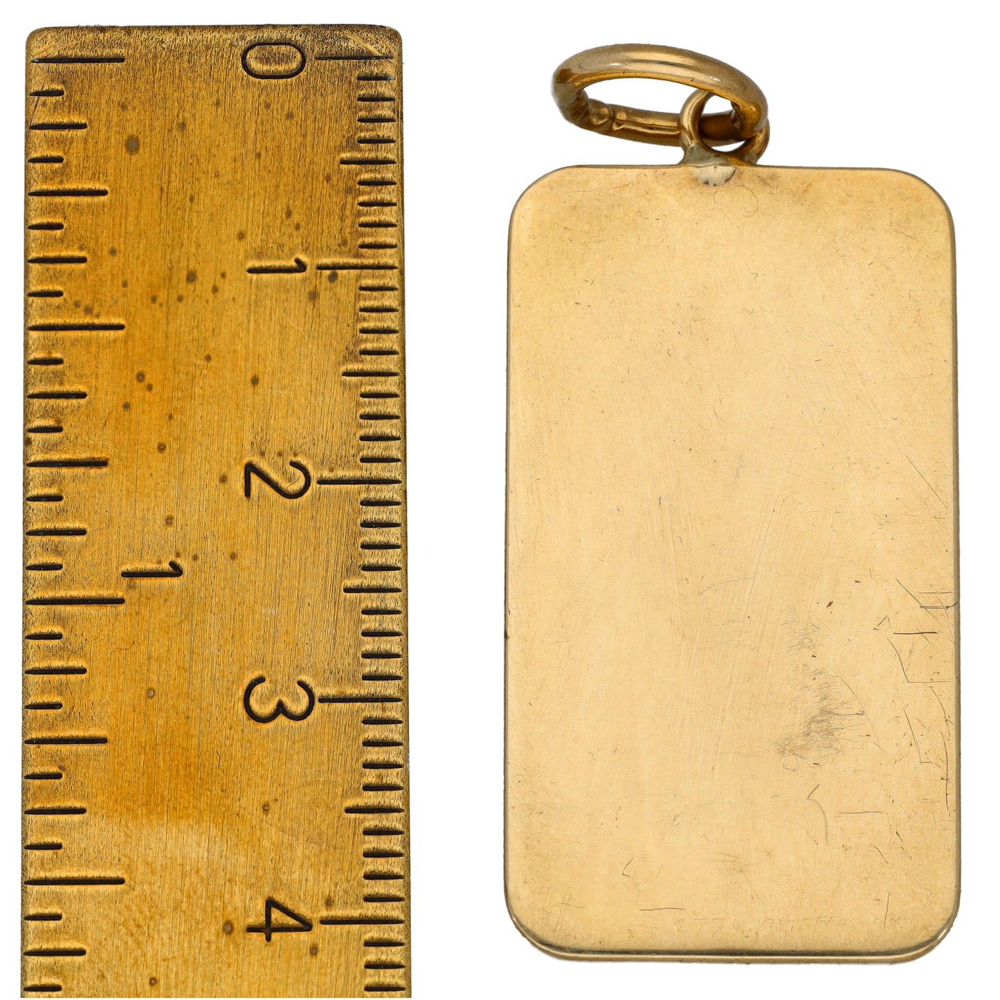 9ct Gold Ingot Pendant