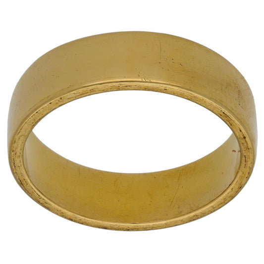 18ct Gold Plain Wedding Ring Size L