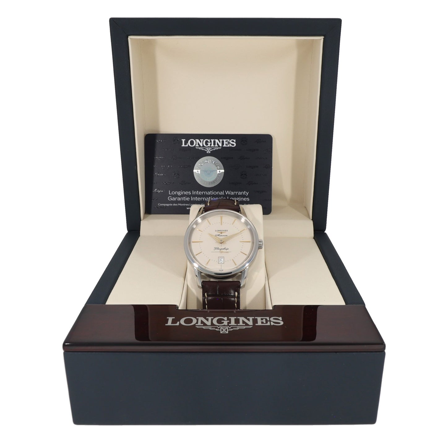 Longines Flagship L4.795.4 38.5mm Stainless Steel Watch