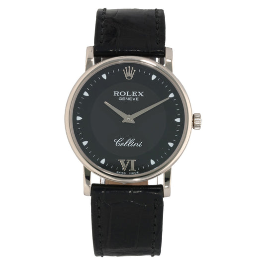 Rolex Cellini 5115 32mm White Gold Watch