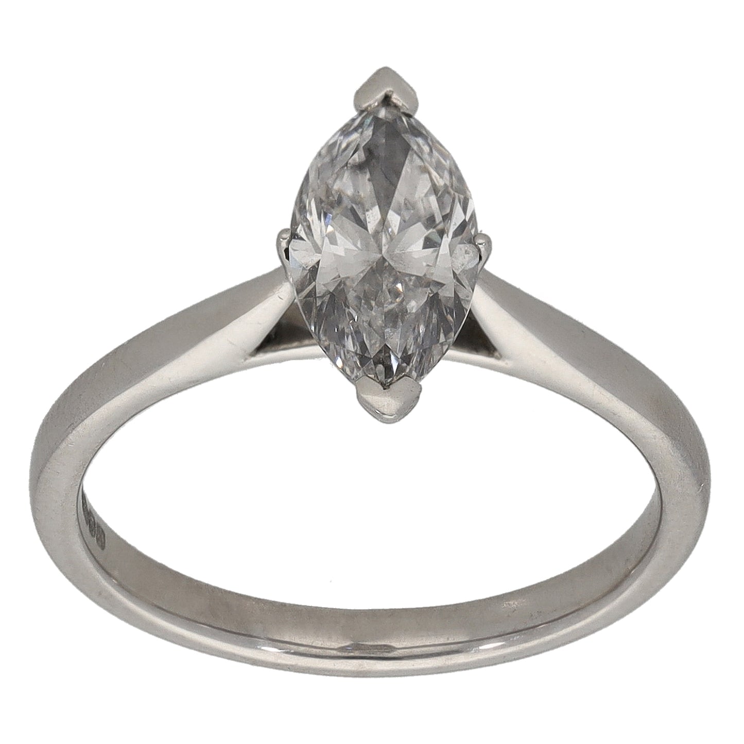 Platinum 1.10ct Diamond Laboratory-Grown Diamond Solitaire Ring Size L