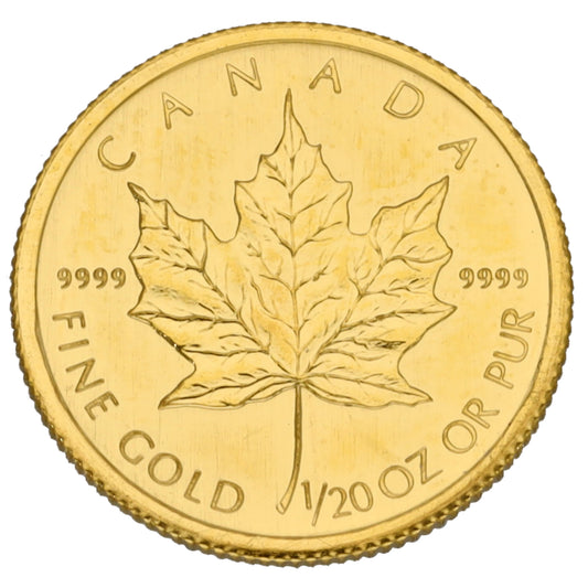 24ct Gold Canada Maple 1/20 OZ Coin 2006