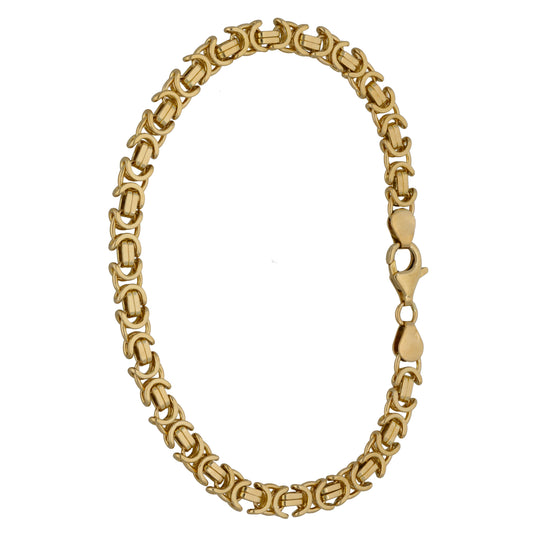 9ct Gold Byzantine Bracelet