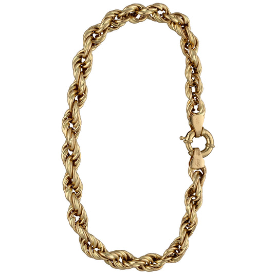 14ct Gold Rope Bracelet