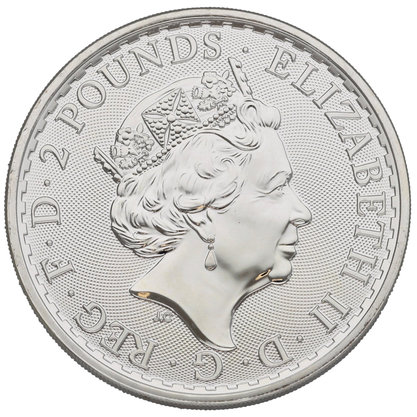 Fine Silver Queen Elizabeth II 1 OZ Britannia Coin 2019