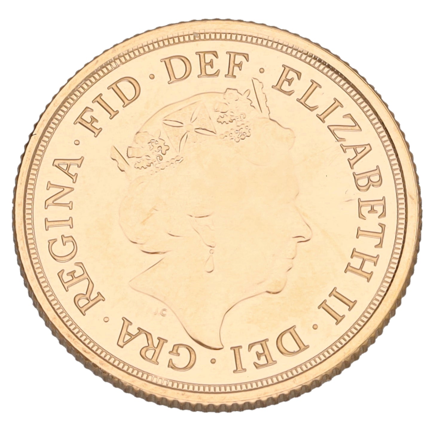 22ct Gold Queen Elizabeth II Full Sovereign Coin 2022