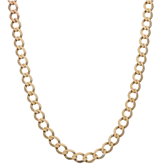9ct Gold Curb Chain 20"