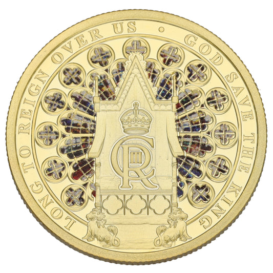 9ct Gold King Charles III Coronation Two Crowns Coin 2023