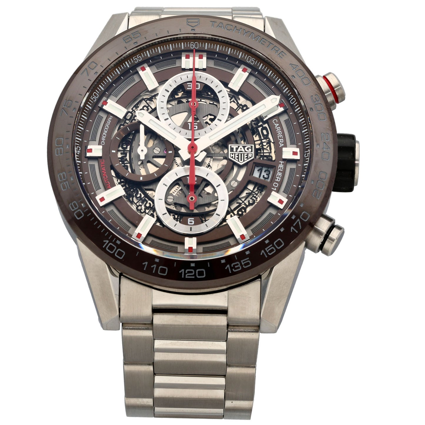 Tag Heuer Carrera CAR201U-0 44mm Stainless Steel Watch