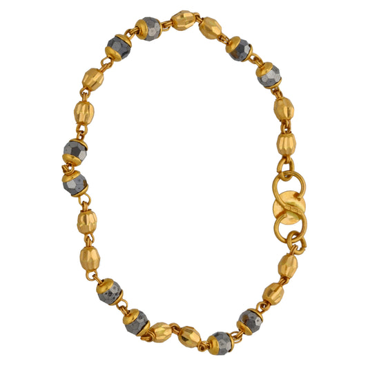 22ct Gold Imitation Gems Alternative Bracelet