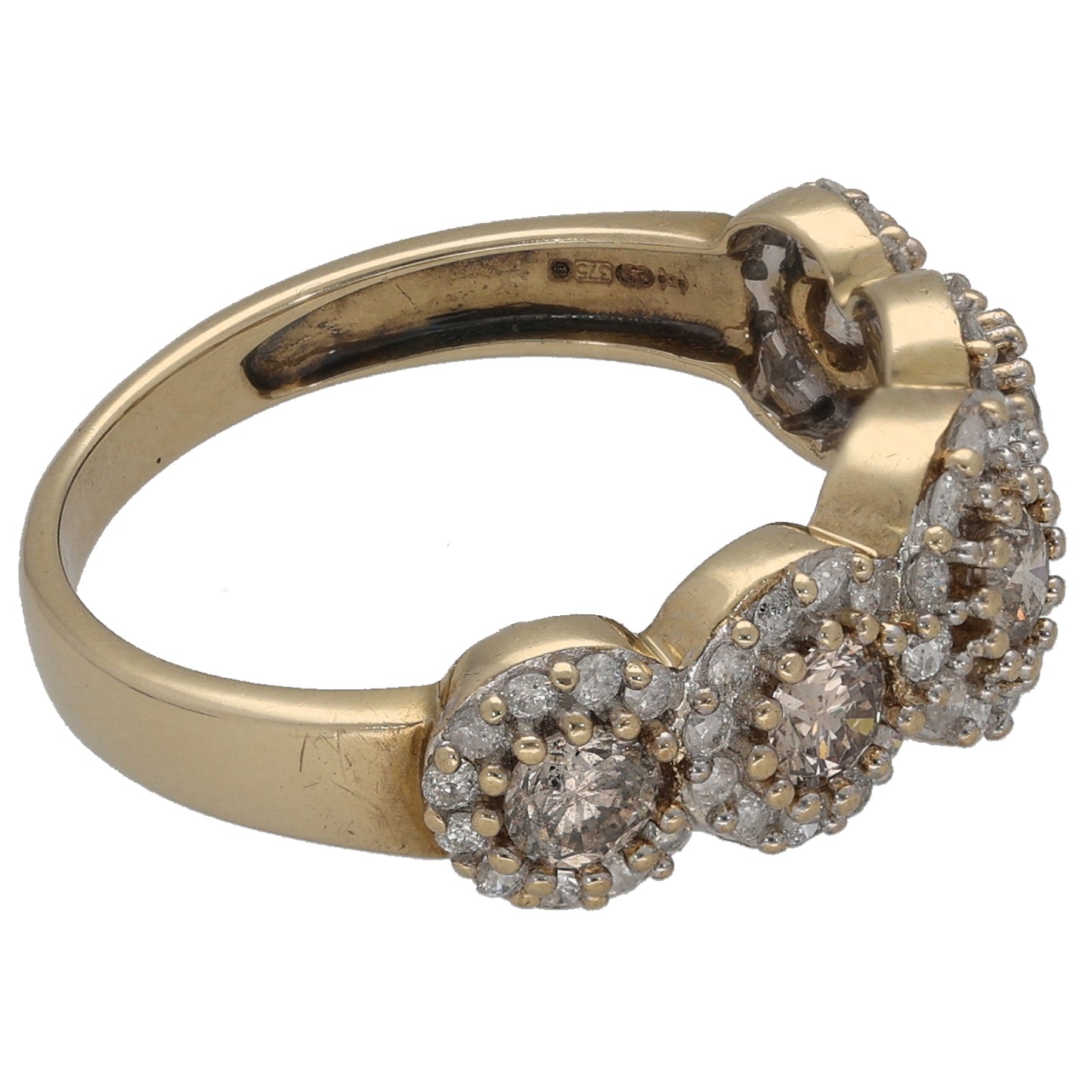 9ct Gold 1.25ct Diamond Alternative Ring Size P