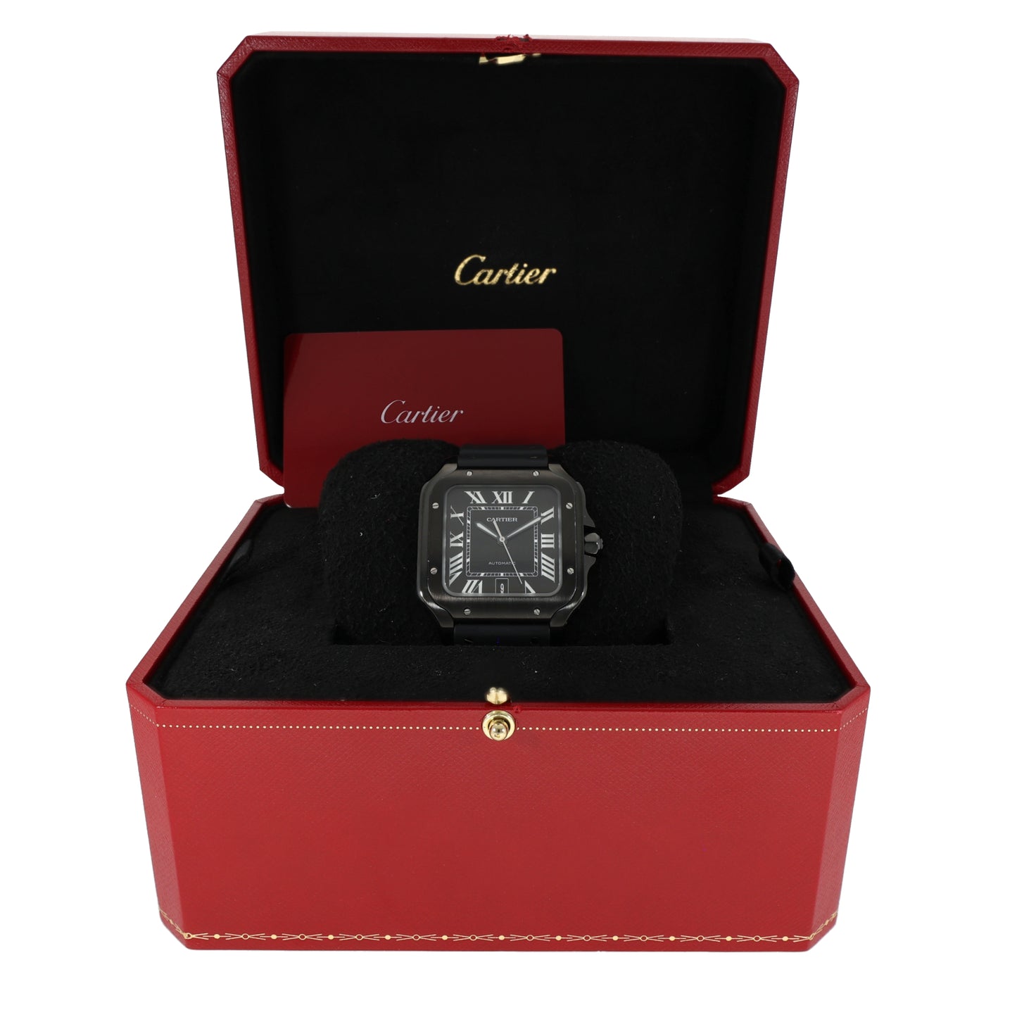 Cartier Santos De Cartier WSSA0039 40mm DLC Stainless Steel Watch