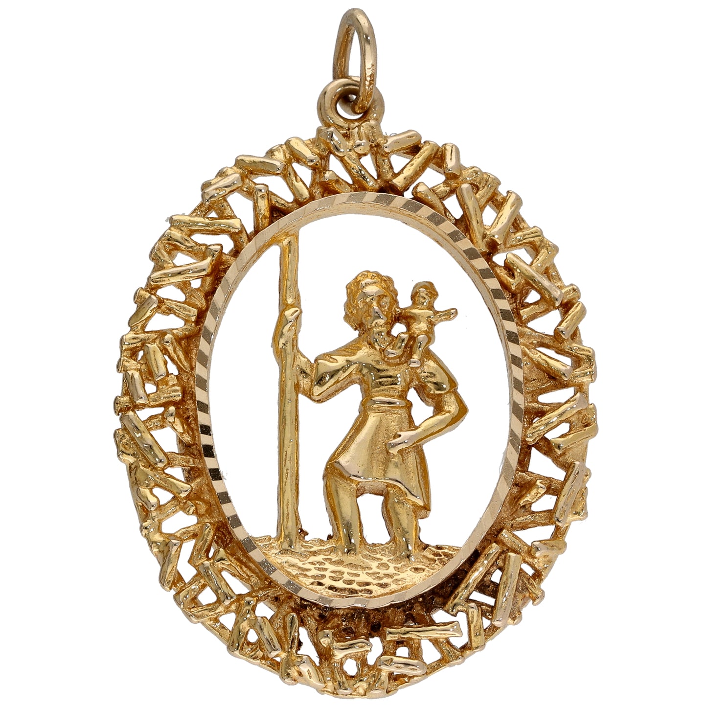 9ct Gold St Christopher Pendant