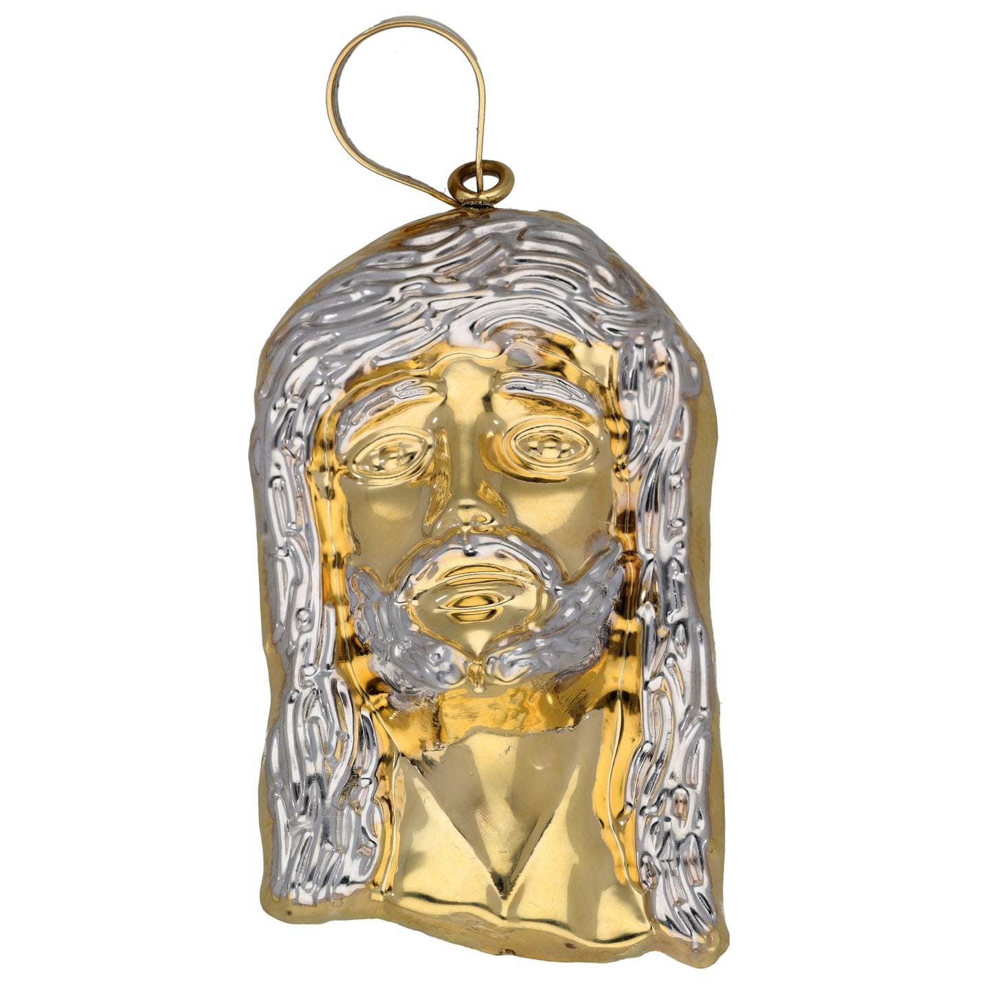 14ct Bicolour Gold Jesus Pendant