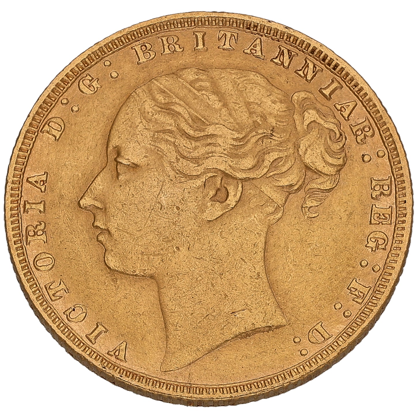 22ct Gold Queen Victoria Full Sovereign Coin 1876