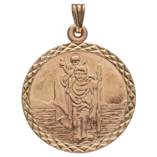 9ct Gold St Christopher Pendant