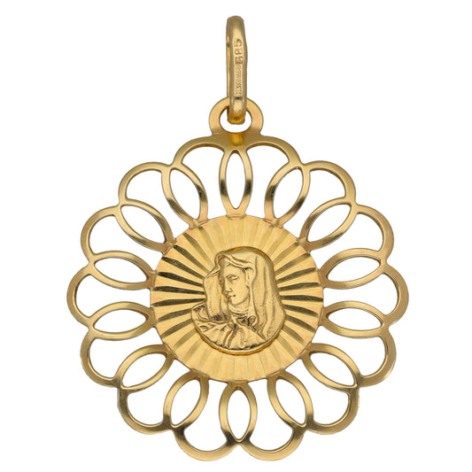 14ct Gold Mary Pendant