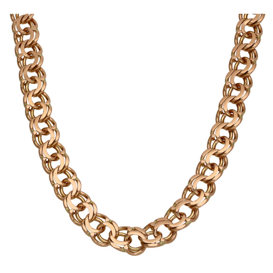 14ct Rose Gold Fancy Necklace 24"