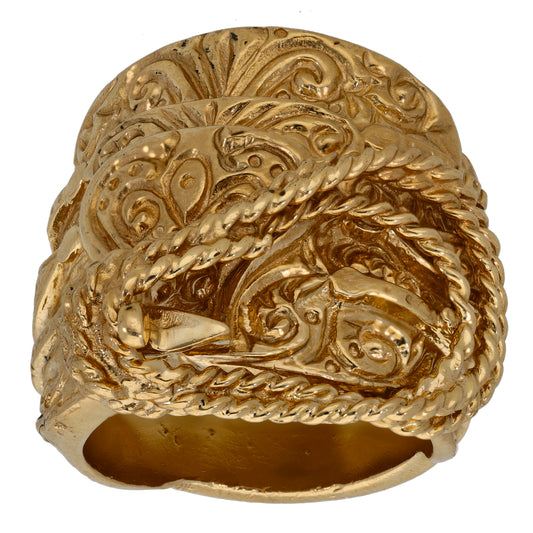 9ct Gold Saddle Ring Size Z+3