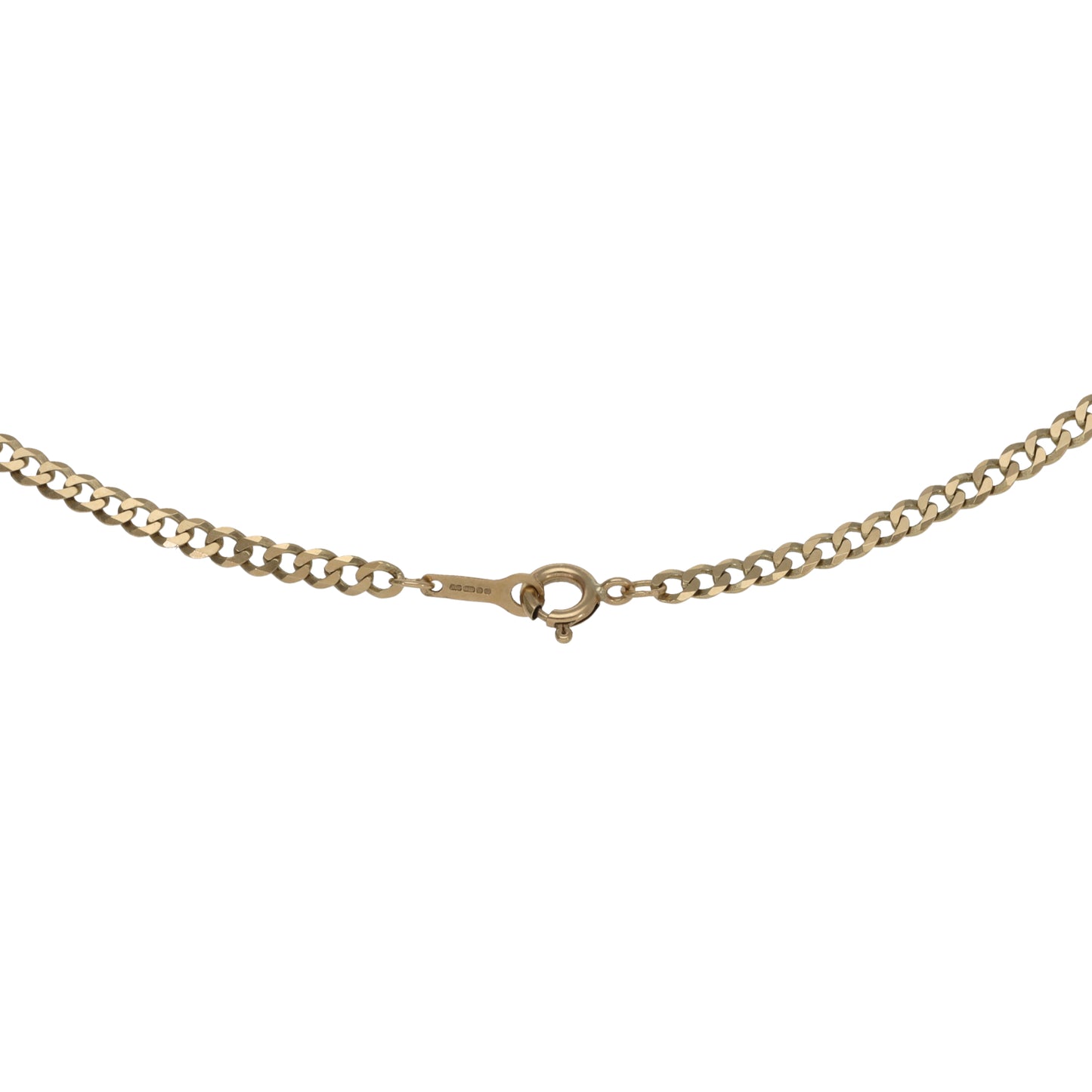 9ct Gold Curb Chain 16"