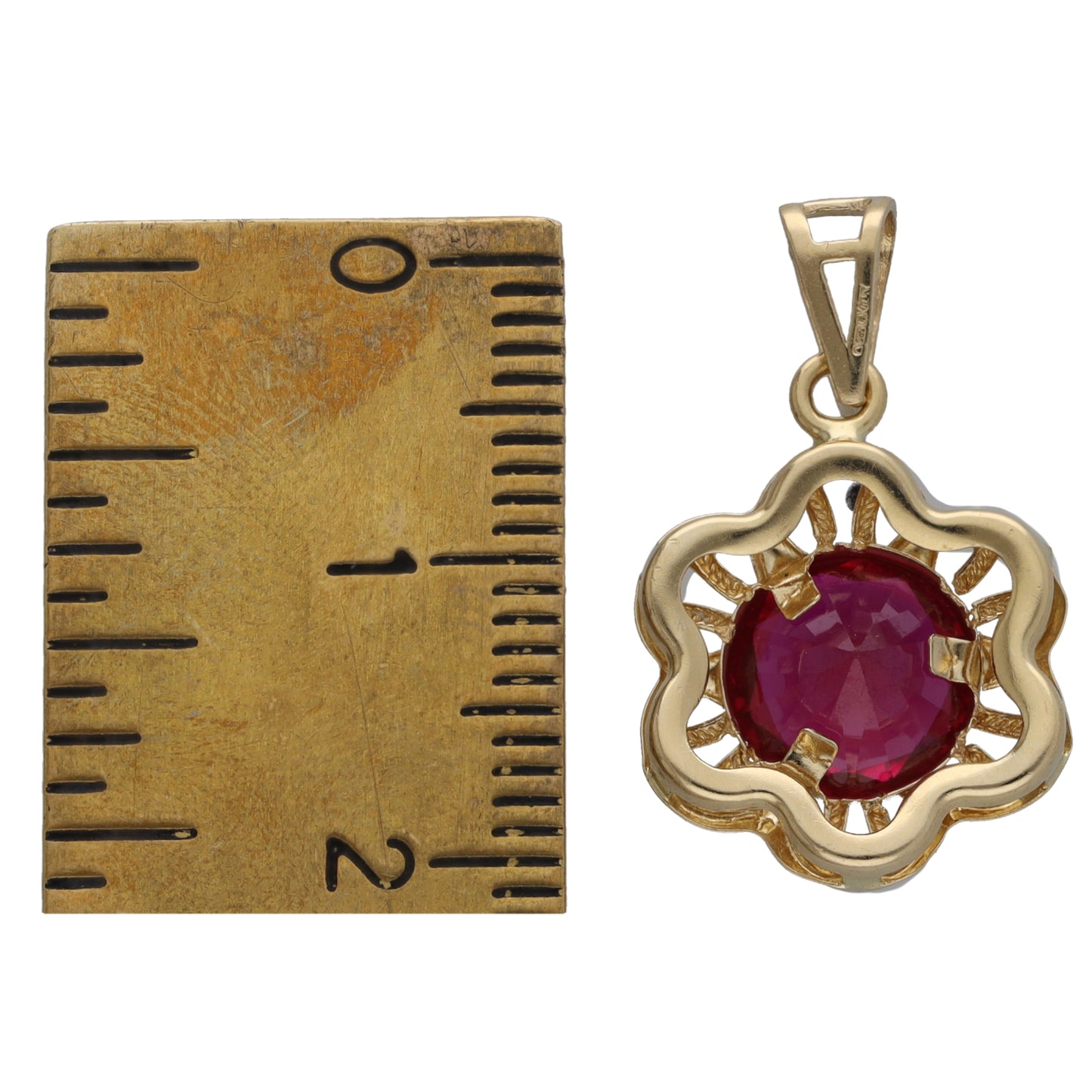 14ct Gold Imitation Gem Dress/Cocktail Pendant