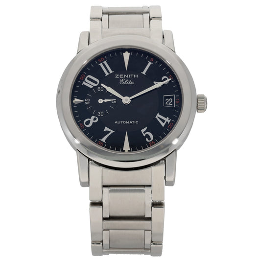 Zenith Port Royal V Elite 02.0450.680, black dial with 37mm stainless steel case and link bracelet