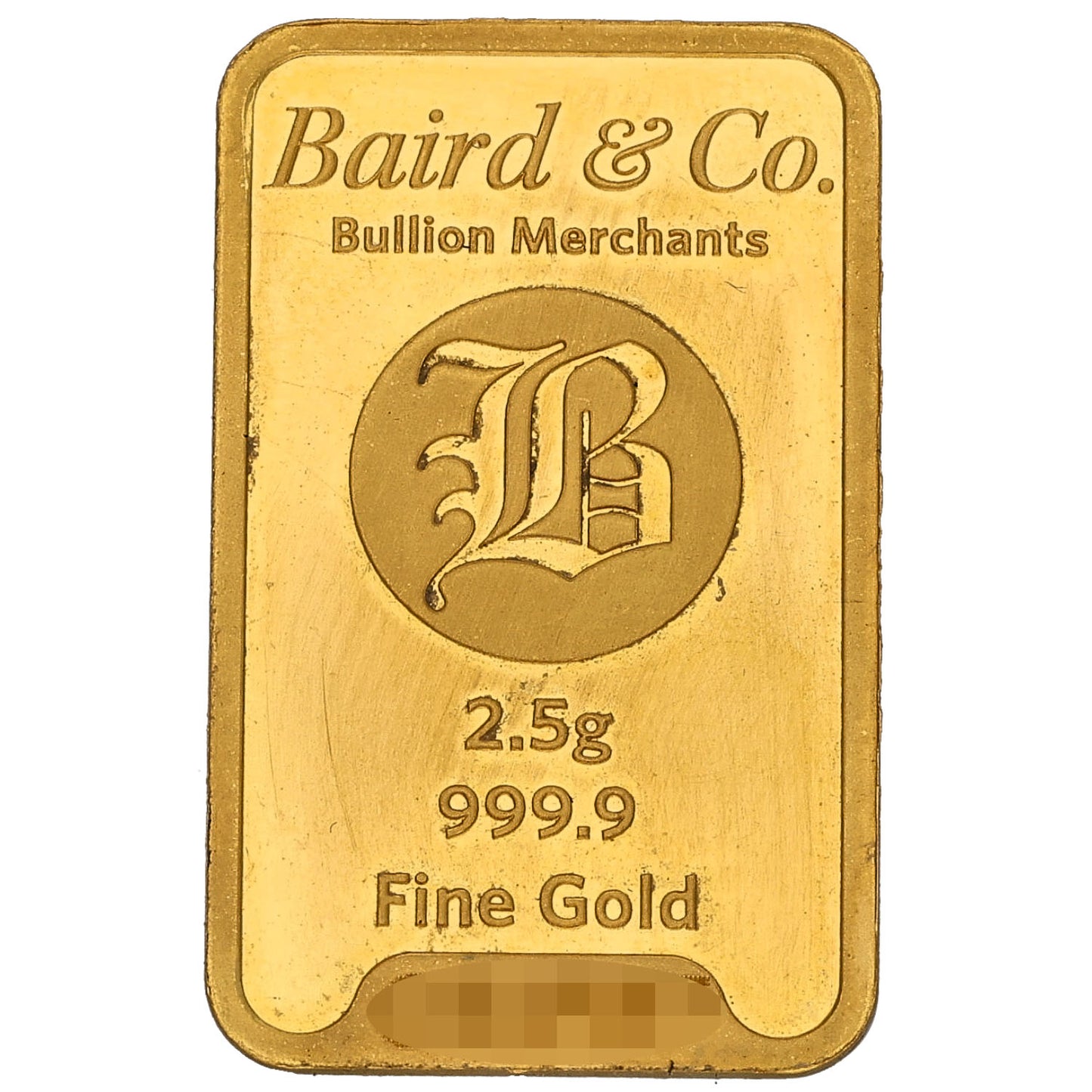 24ct 2.5g Gold Bar