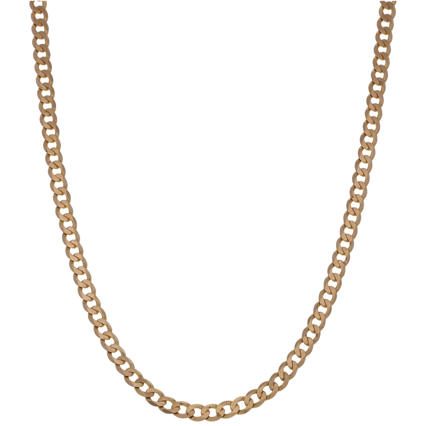 9ct Gold Curb Chain 18"