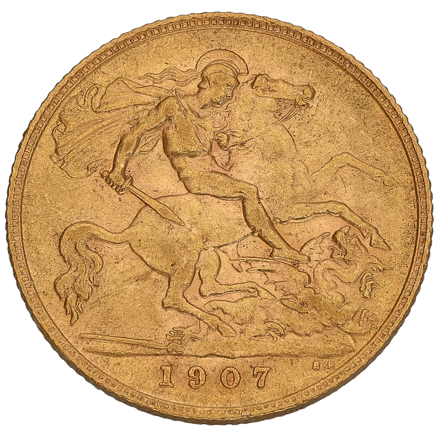 22ct Gold King Edward VII Half Sovereign Coin 1907