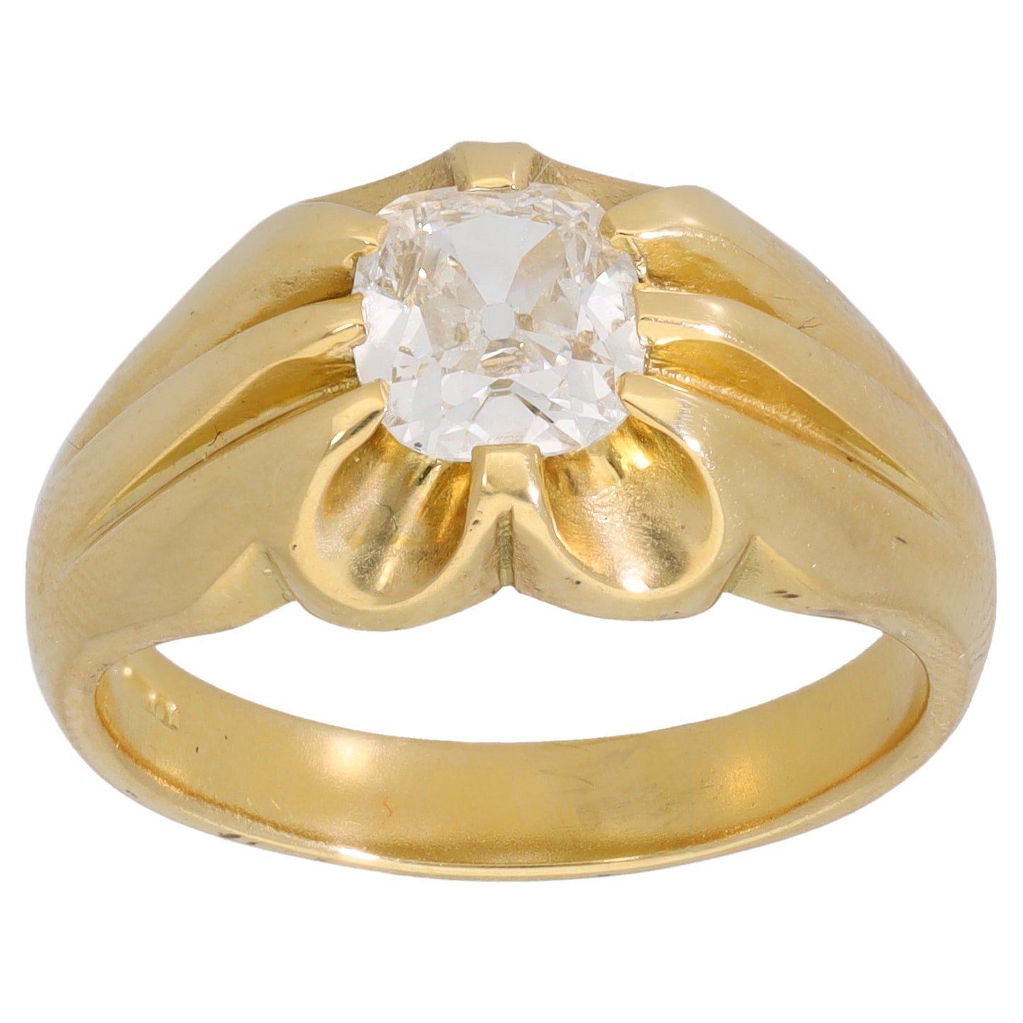 18ct Gold 1.00ct Diamond Solitaire Ring Size Q