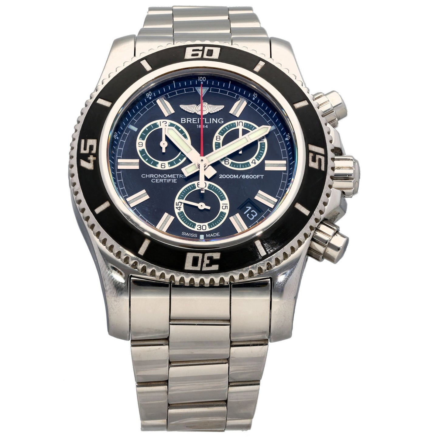 Breitling Superocean A73310 46mm Stainless Steel Watch