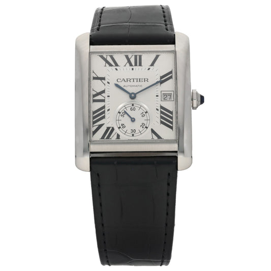 Cartier Tank MC W5330003 34mm Stainless Steel Watch