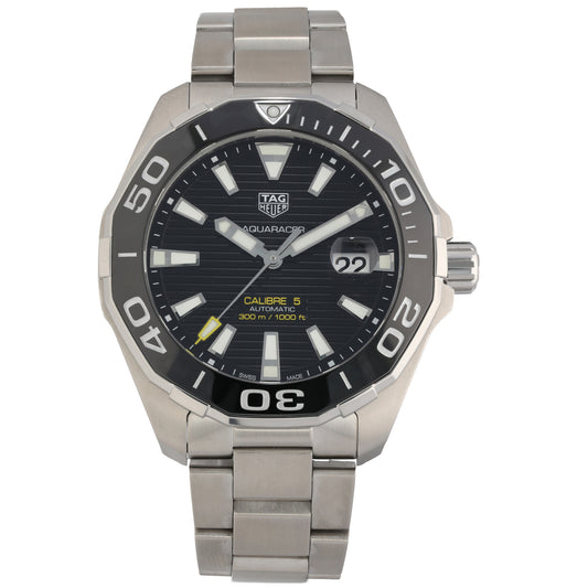 Tag Heuer Aquaracer WAY201A-0 43mm Stainless Steel Watch