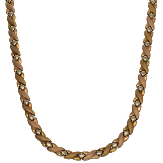 18ct Gold Fancy Necklace 18"