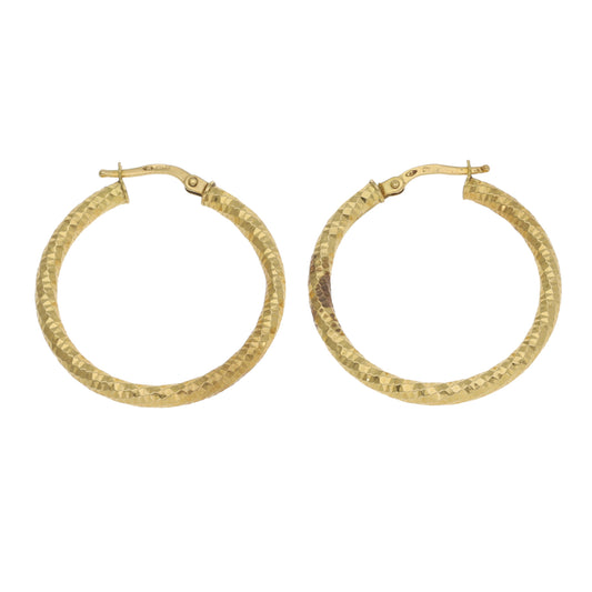 18ct Gold Hoop Earrings