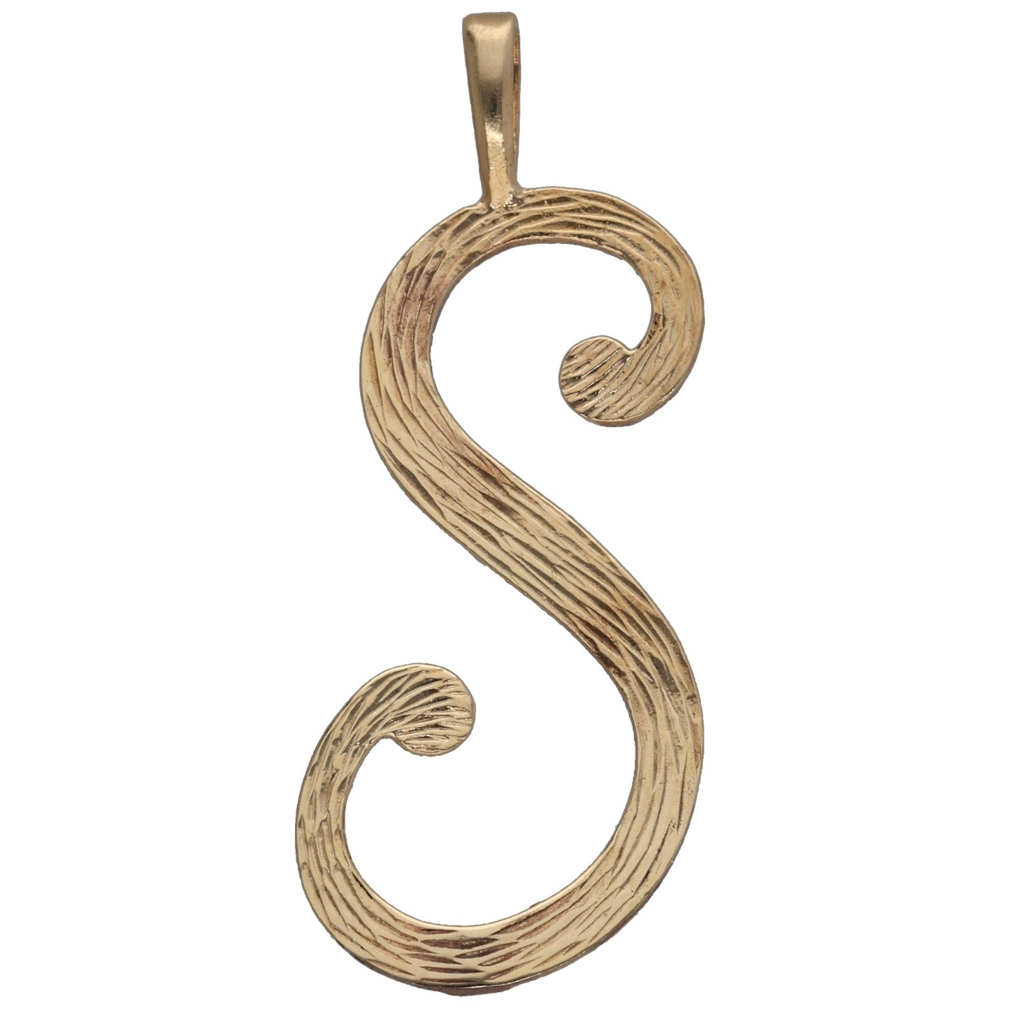 9ct Gold Initial S Pendant