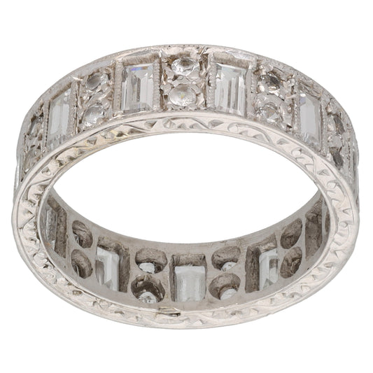 9ct Gold Cubic Zirconia Alternative Ring Size K