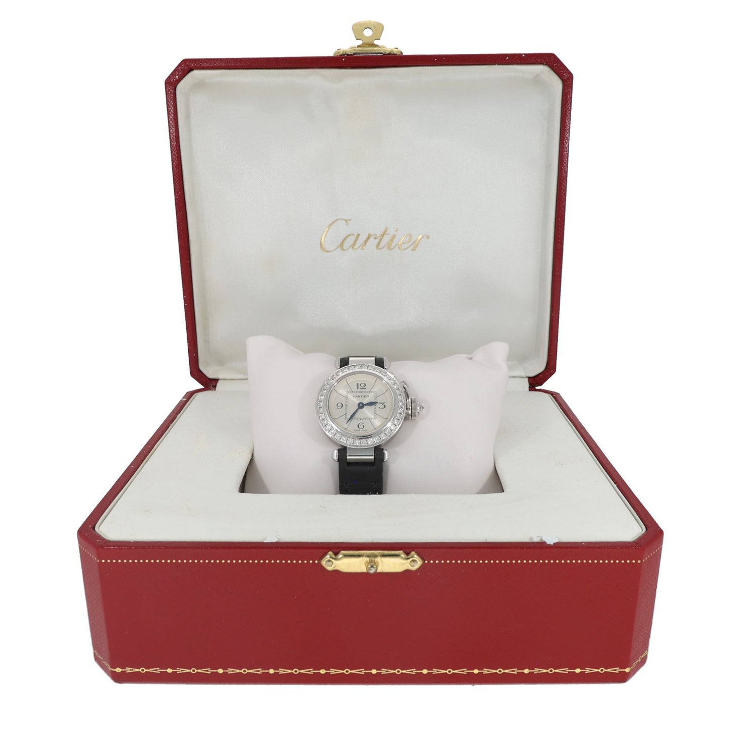 Cartier Miss Pasha WJ124027 27mm White Gold Watch