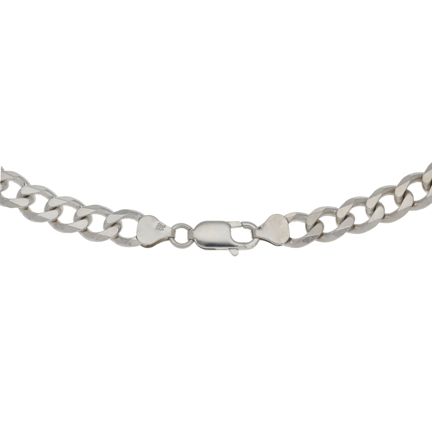 Silver Sterling Curb Chain 22"