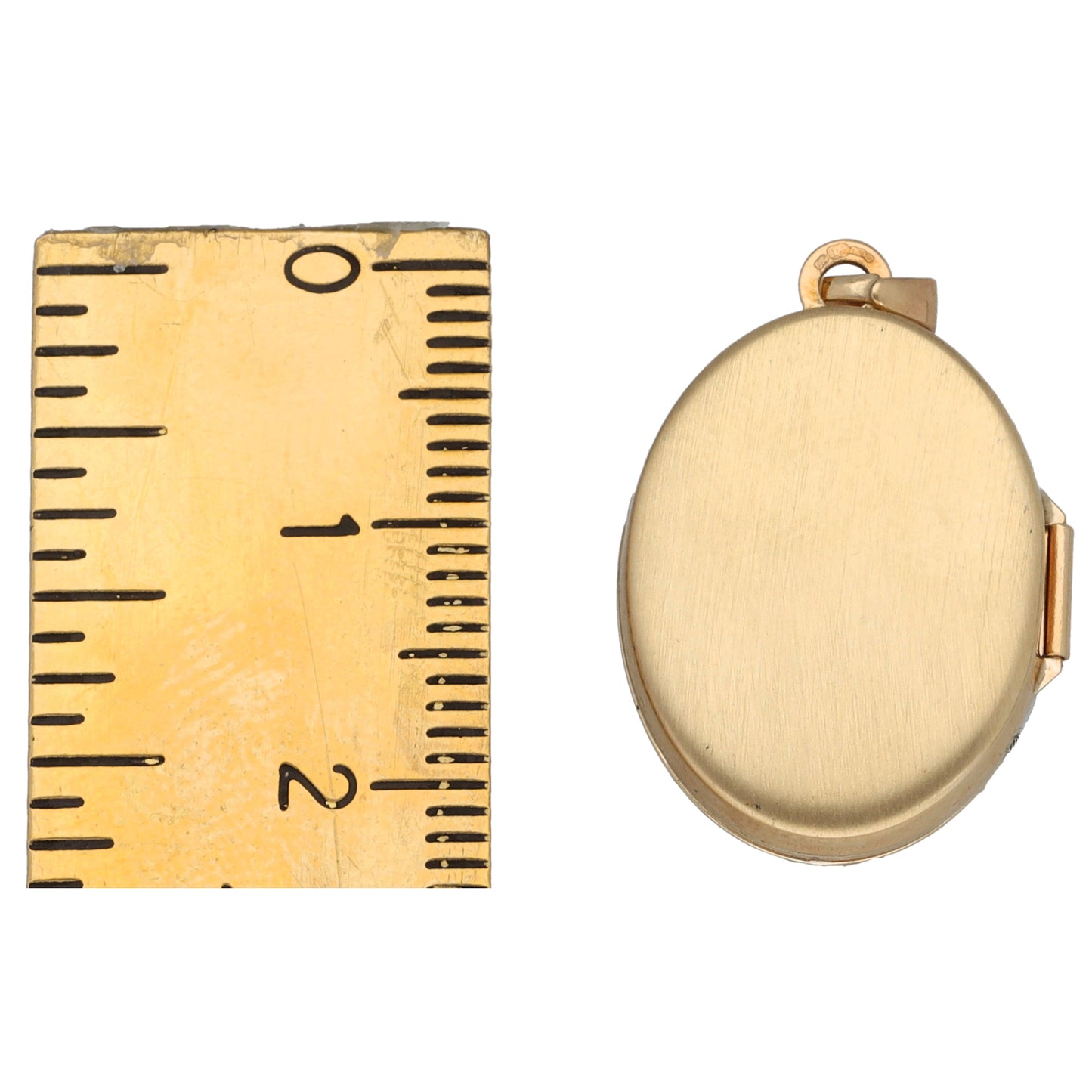 9ct Gold Patterned Locket Pendant