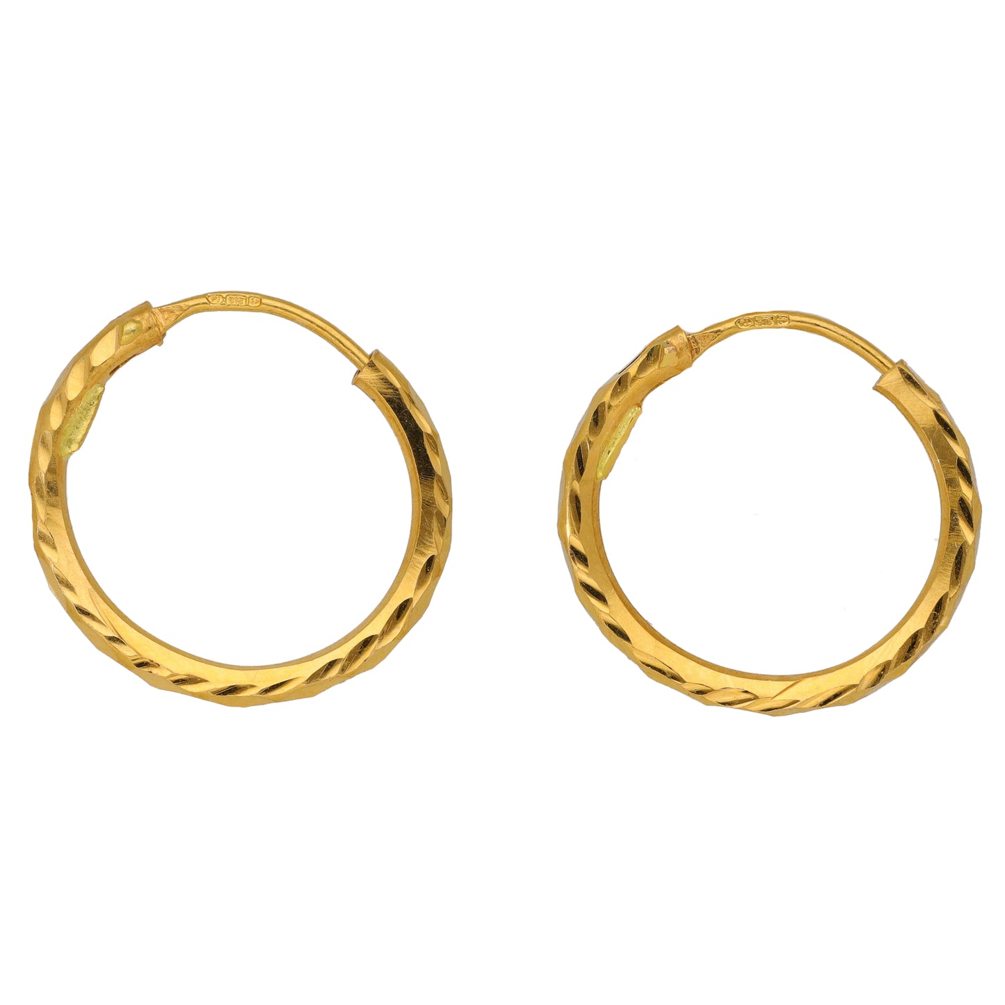 22ct Gold Hoop Earrings