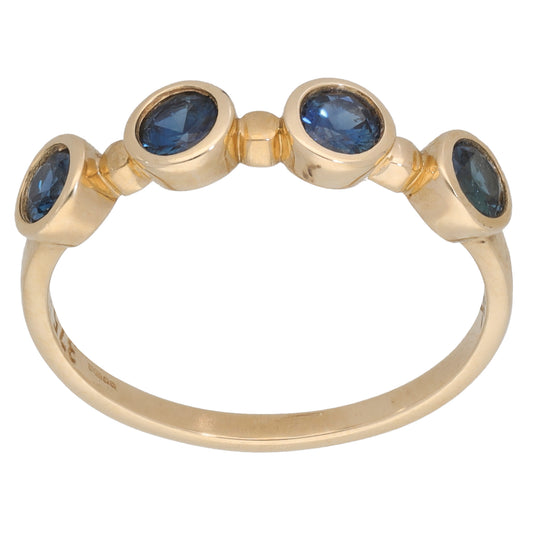 9ct Gold Sapphire Dress/Cocktail Ring Size R