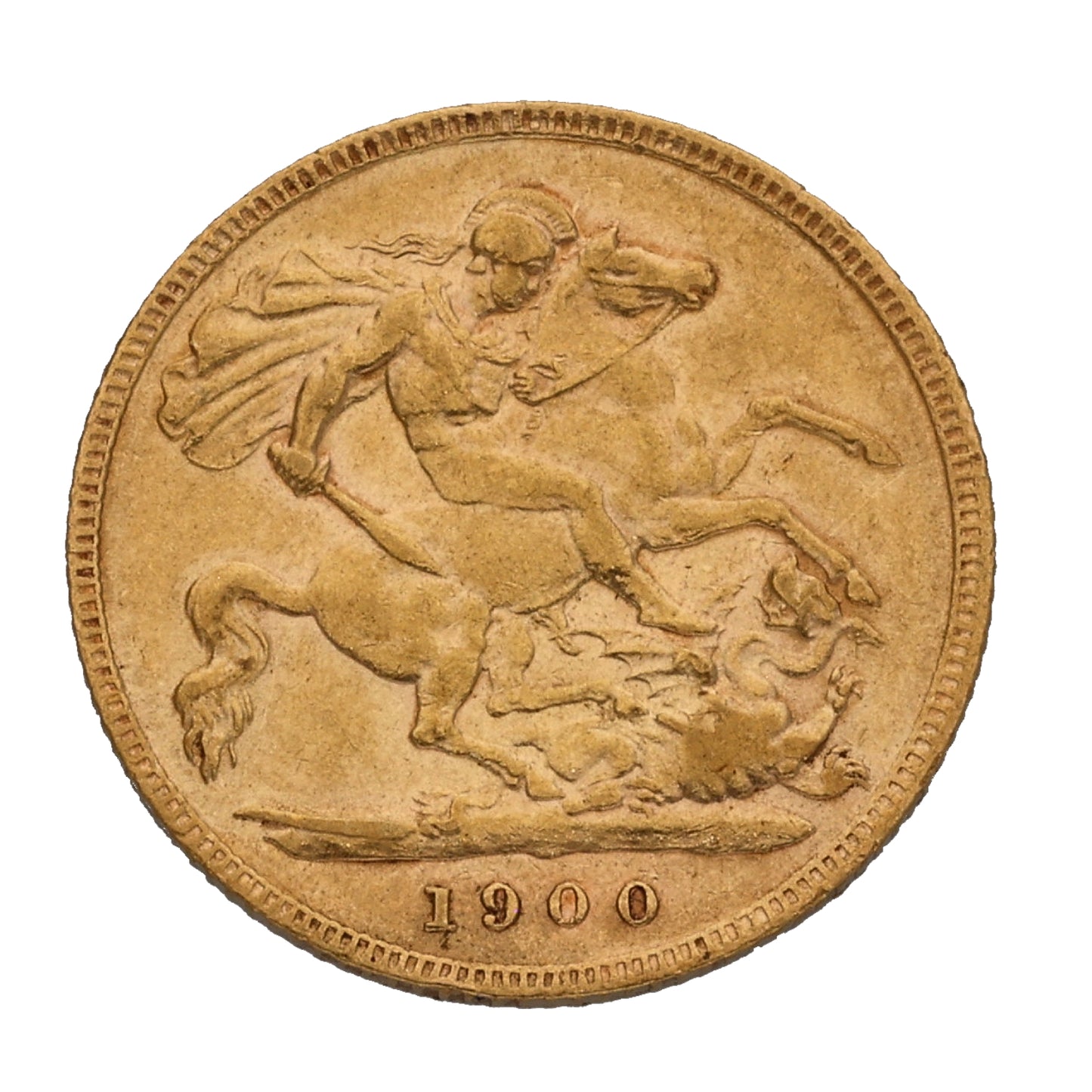 22ct Gold Queen Victoria Half Sovereign Coin 1900