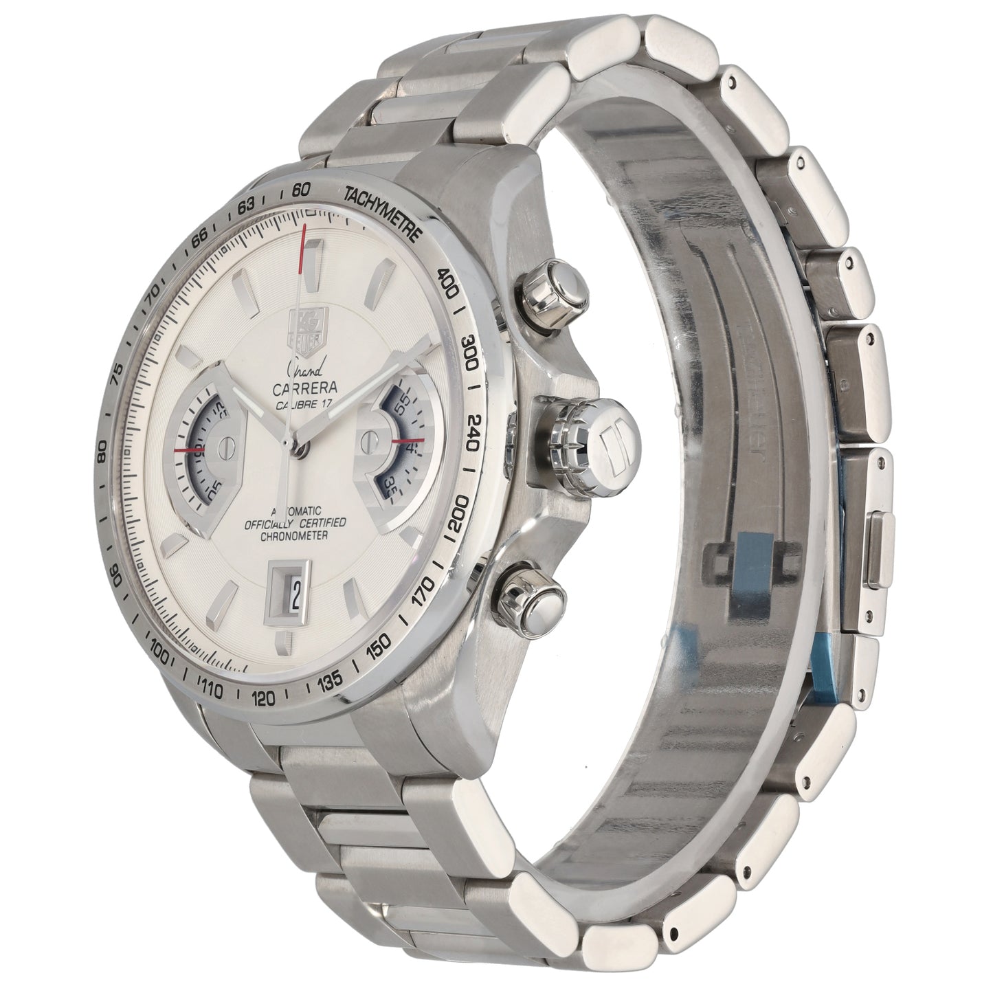 Tag Heuer Grand Carrera CAV511B 43mm Stainless Steel Watch