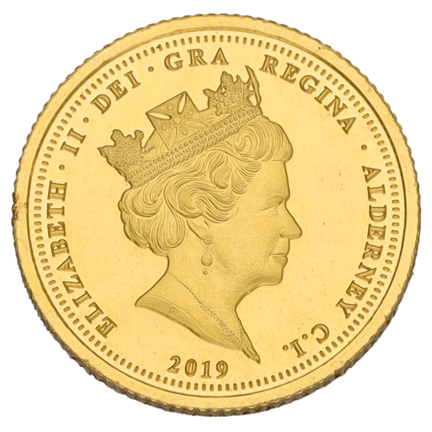 22ct Gold Queen Elizabeth II Quarter Sovereign Coin 2019