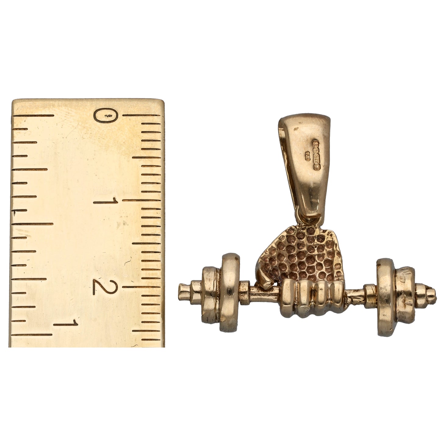 9ct Gold Dumbbell Pendant