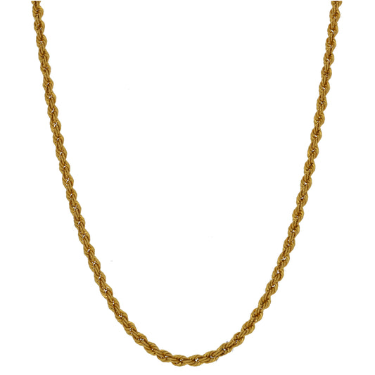 22ct Gold Rope Chain 20"